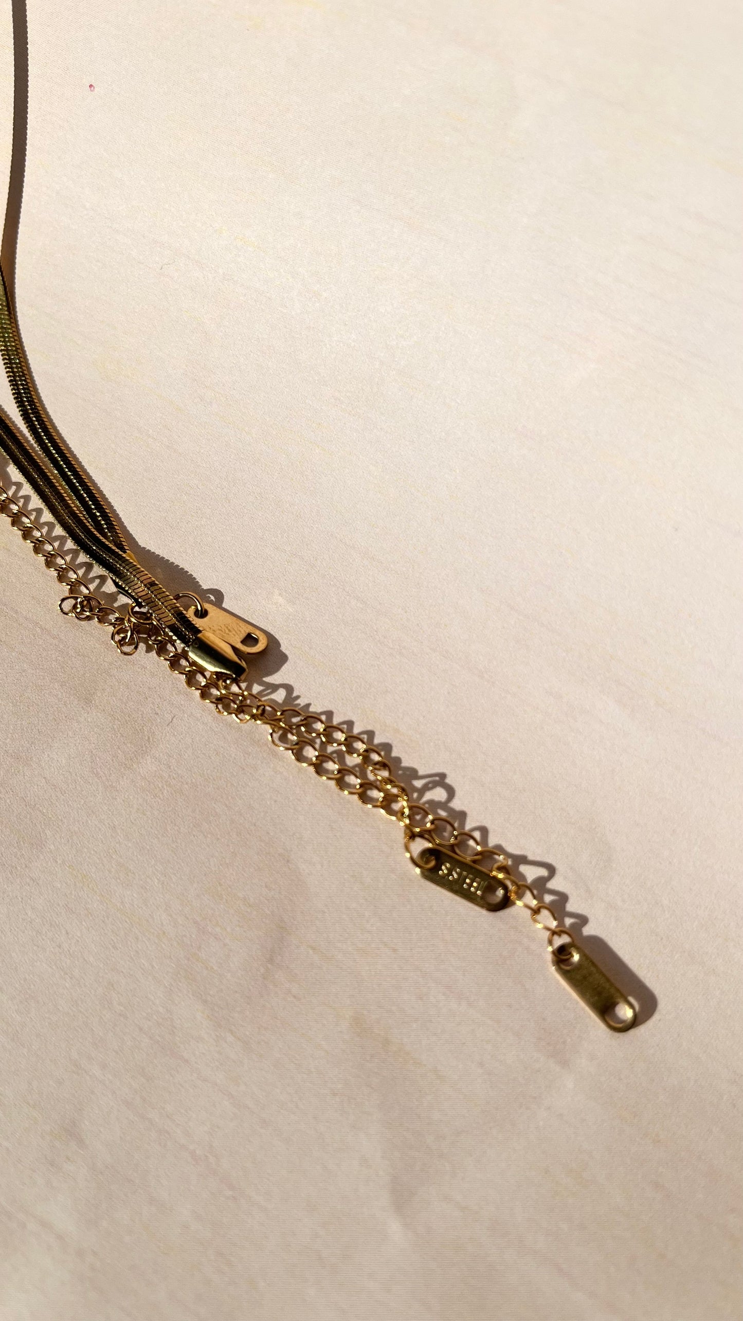 Stainless Steel Gold Snake Chain