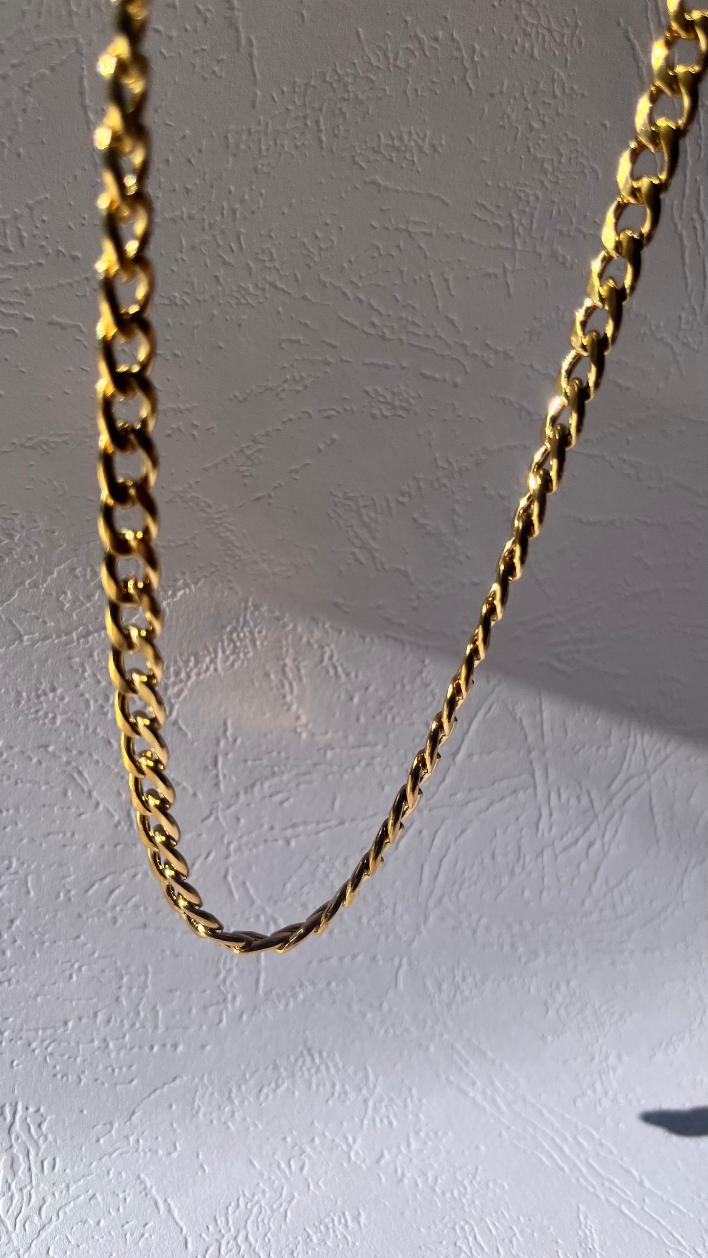 Thick Gold Stainless Steel Cuban Chain