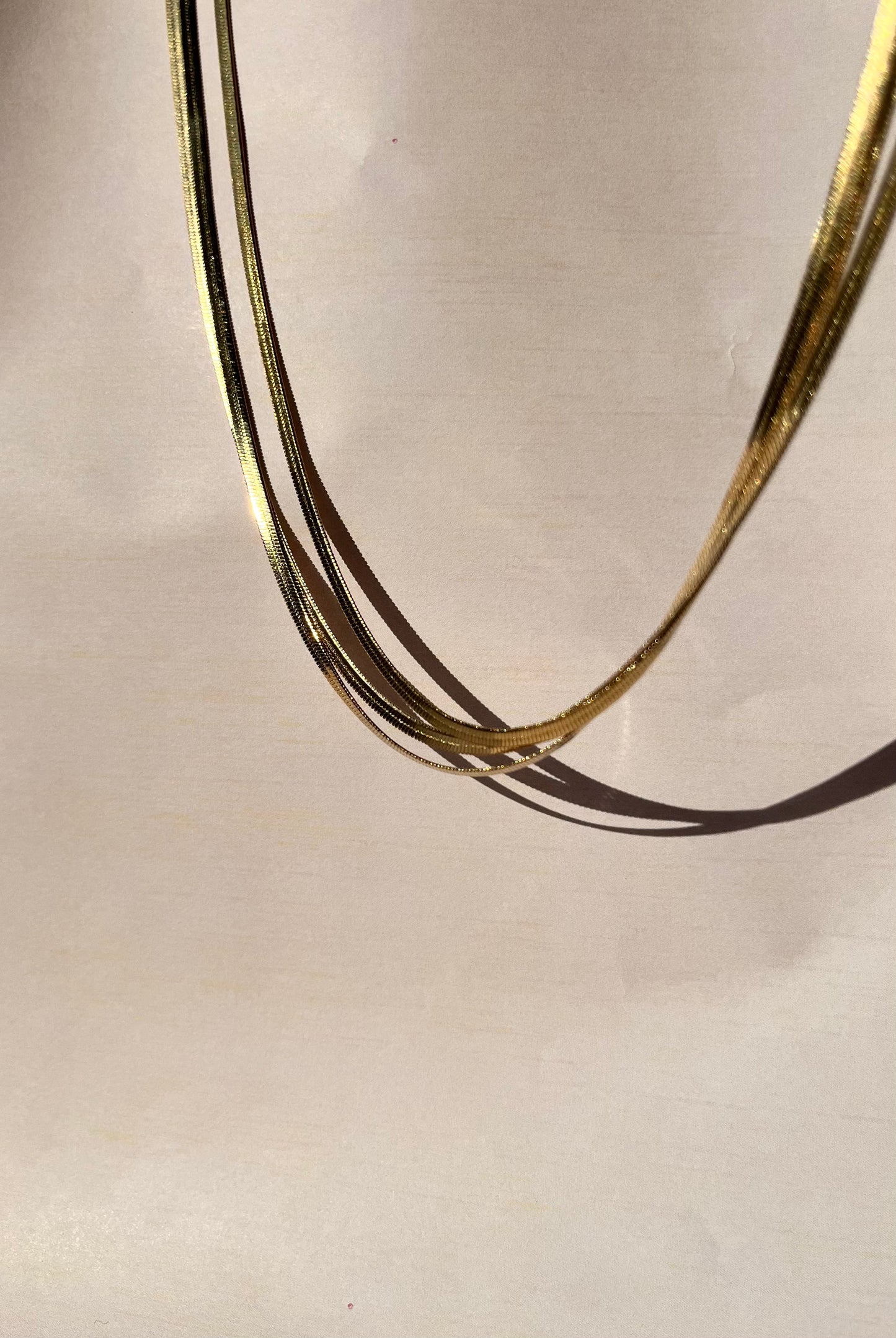 Stainless Steel Gold Snake Chain